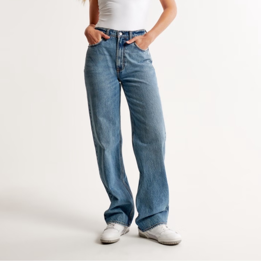 Abercrombie High rise Loose